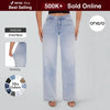 Stretchy Wide Leg Baggy Jeans