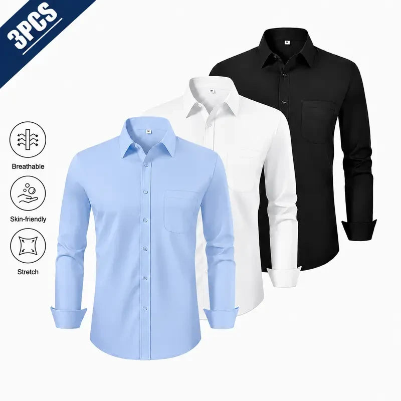 Stretch Long Sleeve Dress Shirt