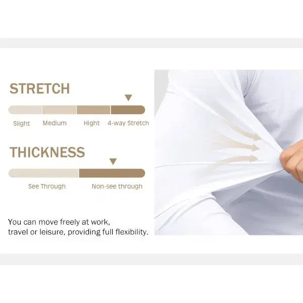Stretch Long Sleeve Dress Shirt