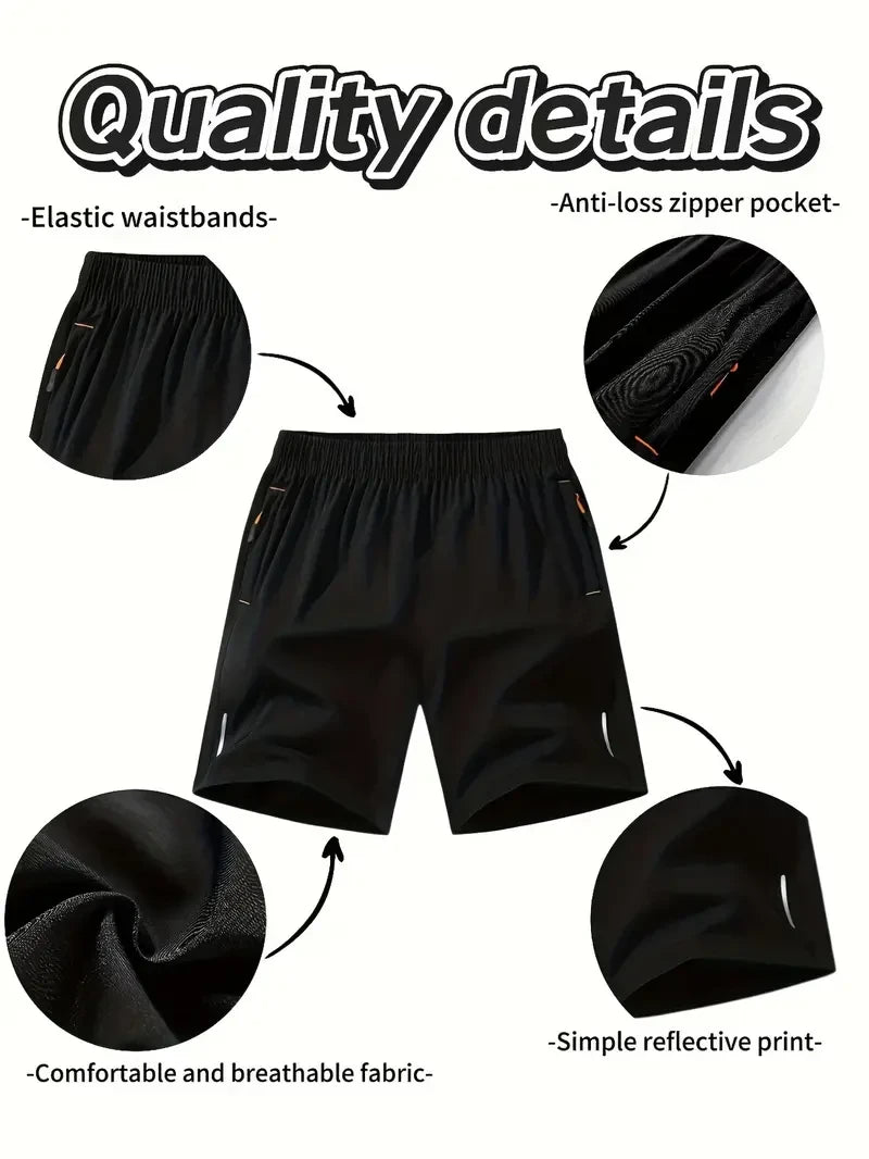 Fitted Elastane Gym Shorts