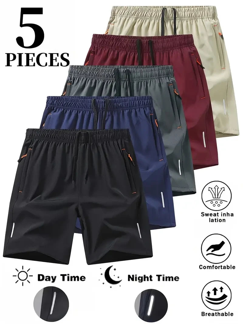 Fitted Elastane Gym Shorts