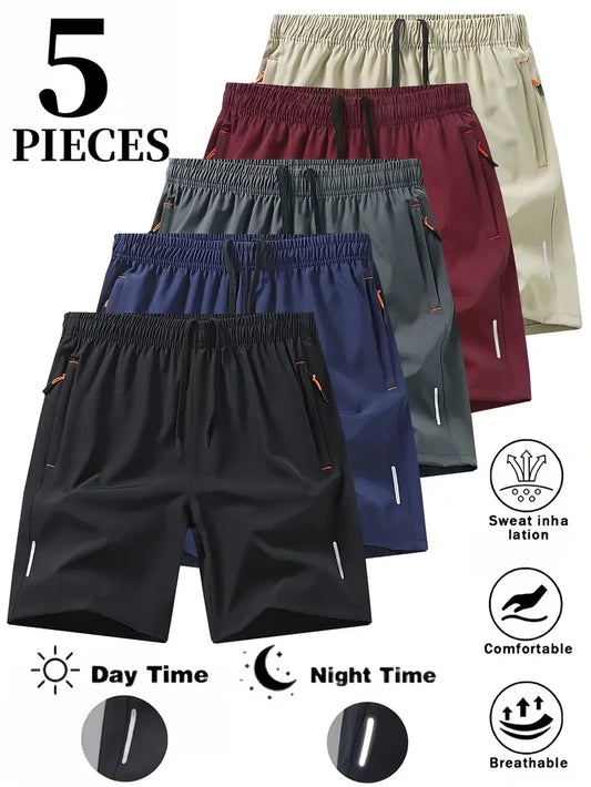 Fitted Elastane Gym Shorts