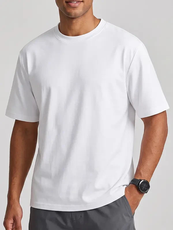 Cotton Short Sleeve Crewneck T-Shirt Set