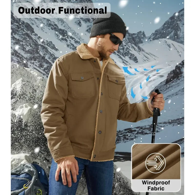 Sherpa Lined Cargo Jacket