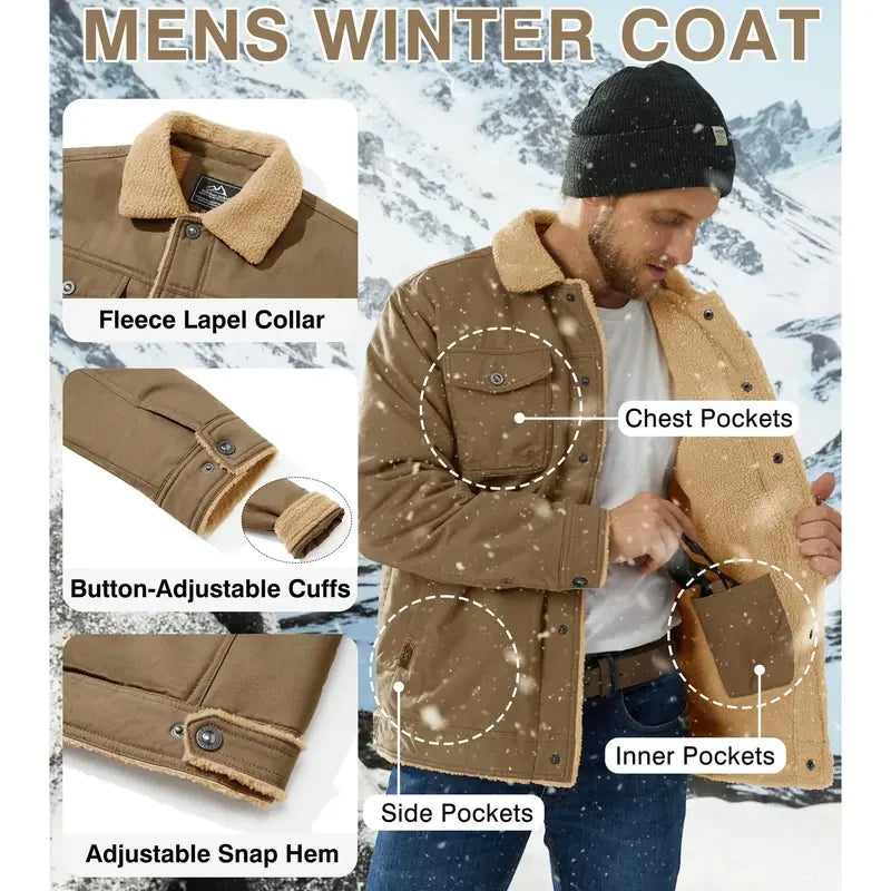 Sherpa Lined Cargo Jacket