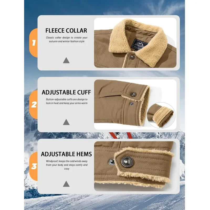 Sherpa Lined Cargo Jacket