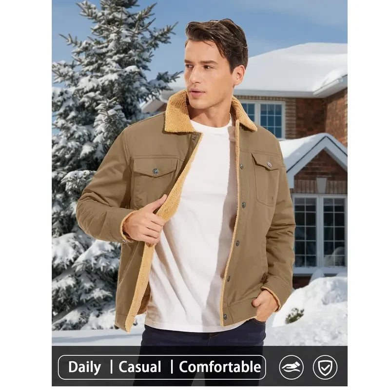 Sherpa Lined Cargo Jacket