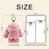Fluffy Bunny Plush Keychain