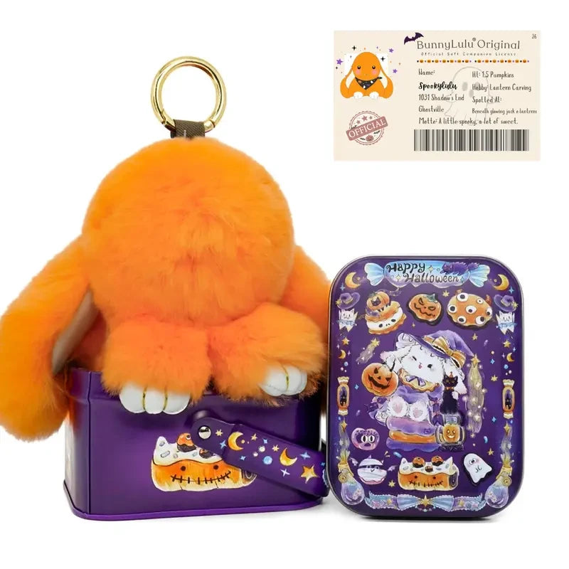 Fluffy Bunny Plush Keychain