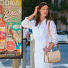 Textured Leather Commuter Crossbody Bag