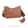 Textured Leather Commuter Crossbody Bag
