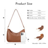 Textured Leather Commuter Crossbody Bag